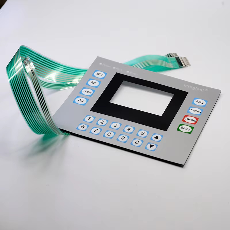 Custom Flexible PCB Membrane Switch Keypad With Metal Dome And Overlay