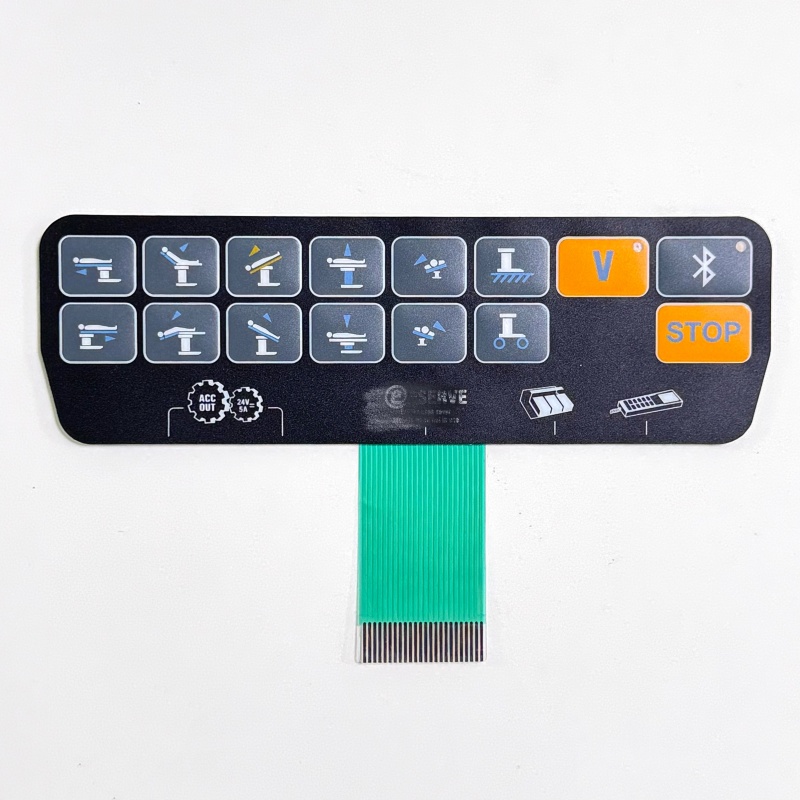 Medical Electric Nursing Bed Membrane Keyboard Control Switch - Product Description