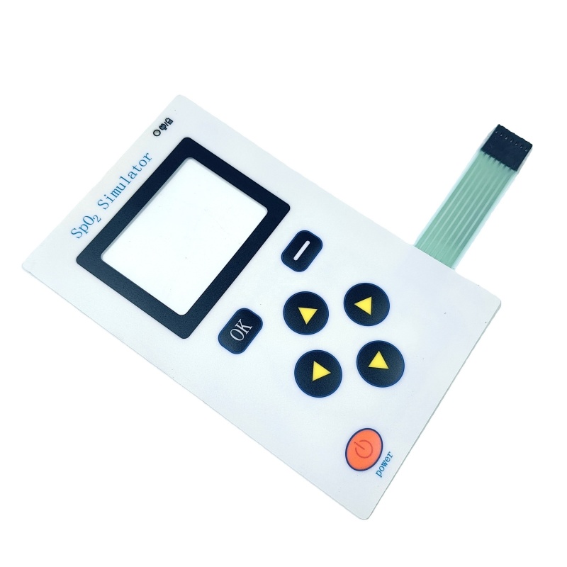 Custom Membrane Switch & Keyboard for SpO2 Pulse Oximeter  3M9448 Adhesive
