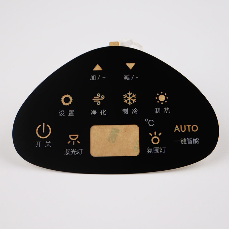 PC Front Control Panel for LED Backlighting Membrane Switches for Smart Appliance
