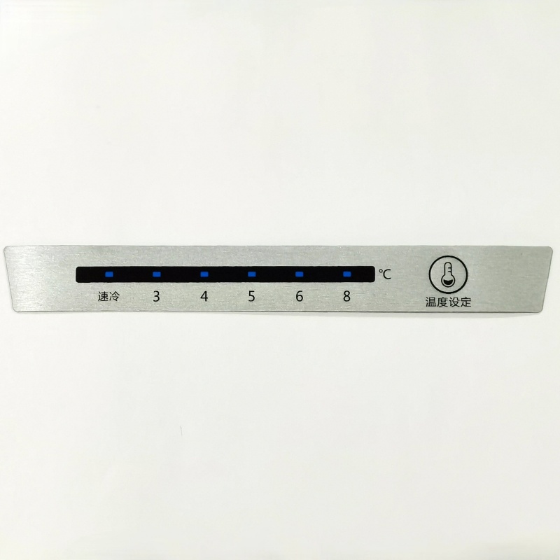 High Precision Refrigerator Temperature Control Membrane Switch, Anti-Condensation Touch Panel for Refrigerator Door Embedded Installation