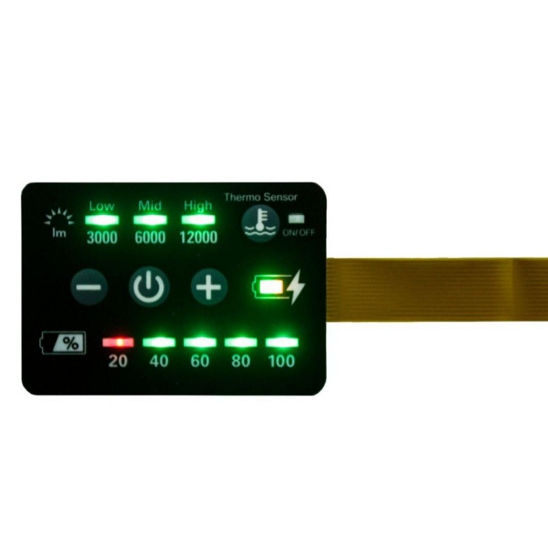 Multi-State LED Backlit Smart Membrane Switch – HMI Solution for Data-Driven Status Visualization